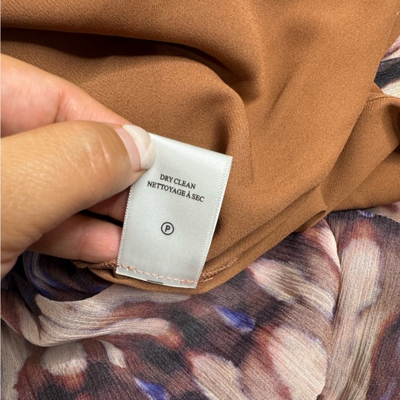 ALC Elara Abstract Ties Dye Silk Halter Blue Combo Dress - Picture 9 of 12